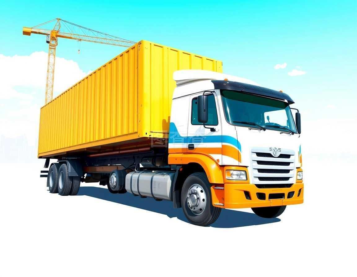 卡車運(yùn)輸在建筑工程中的應(yīng)用與海報(bào)設(shè)計(jì)解析